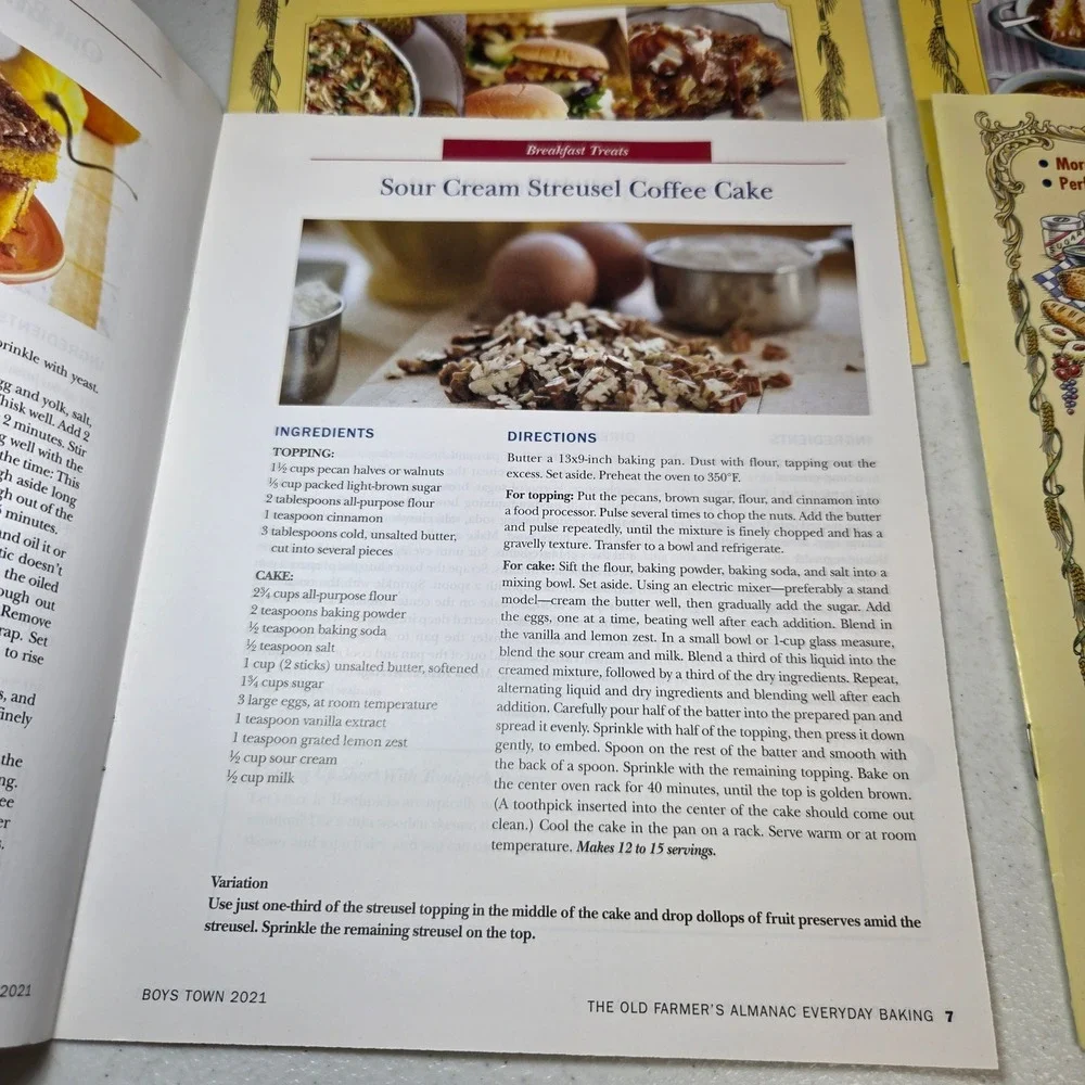 Old Farmers Almanac Best Recipes Everyday Baking 2021 2024 Lot of 4‎